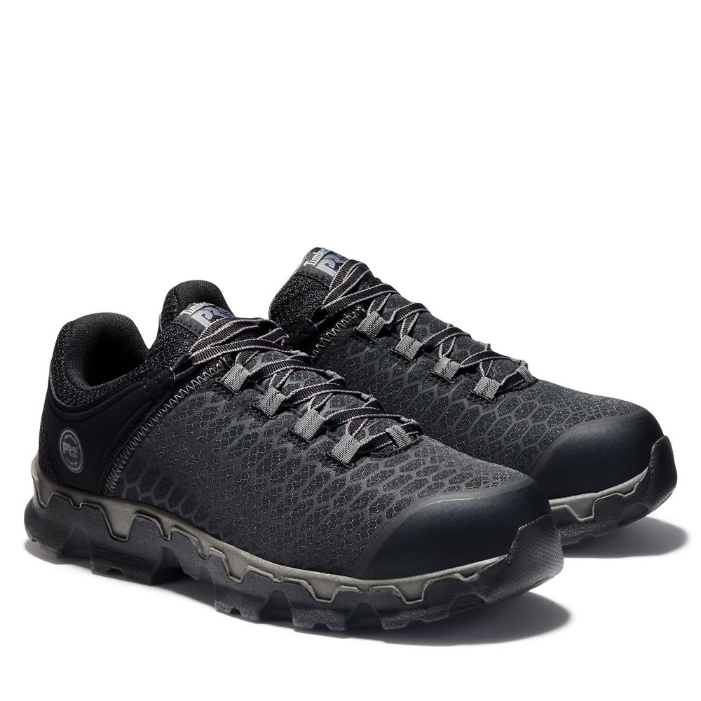 Zapatos de Trabajo Timberland Argentina Hombre - Pro® Powertrain Sport Alloy Toe Eh - Negras - XLRJW